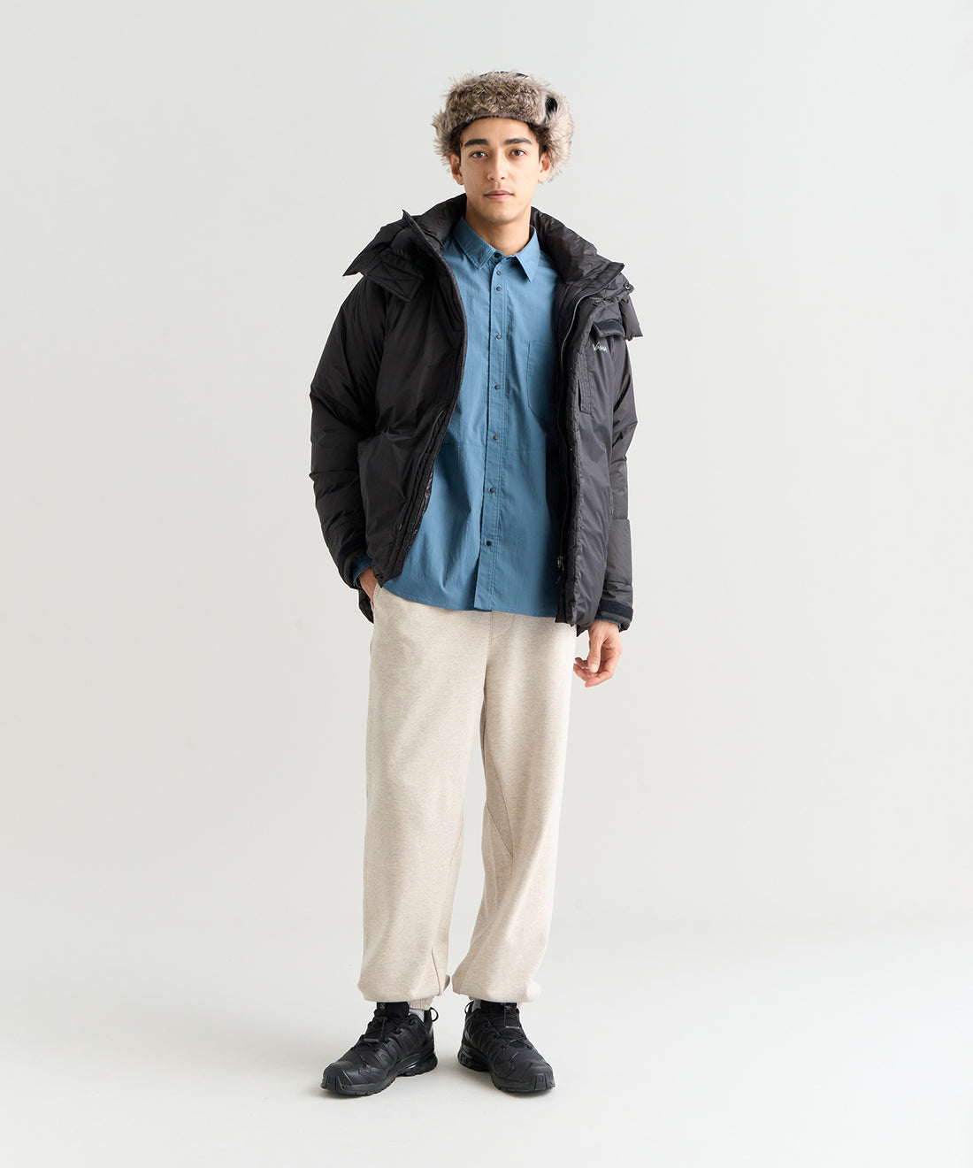 NANGA AURORA TEX LIGHT UTILITY DOWN JACKET(MEN) / 機能羽絨立領外套