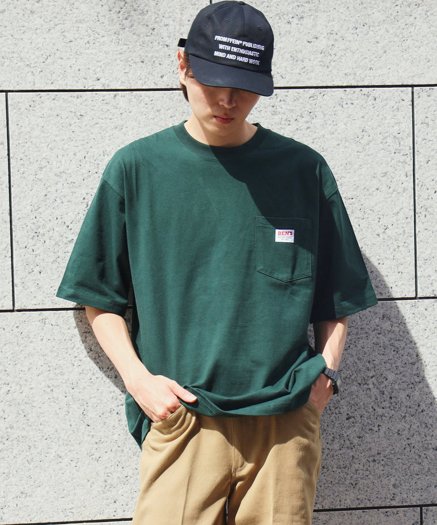 BEN DAVIS BIG POCKET TEE  / 復古小標 重磅口袋 短袖T恤