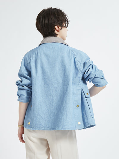 BARBOUR / CRAWLEY 輕量丹寧外套 （日本限定/女裝）