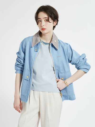 BARBOUR / CRAWLEY 輕量丹寧外套 （日本限定/女裝）