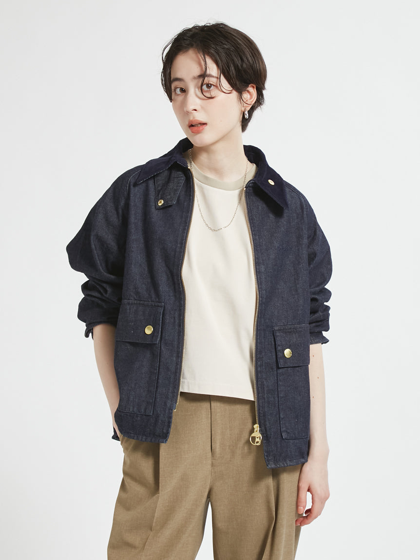 BARBOUR / CRAWLEY 輕量丹寧外套 （日本限定/女裝）
