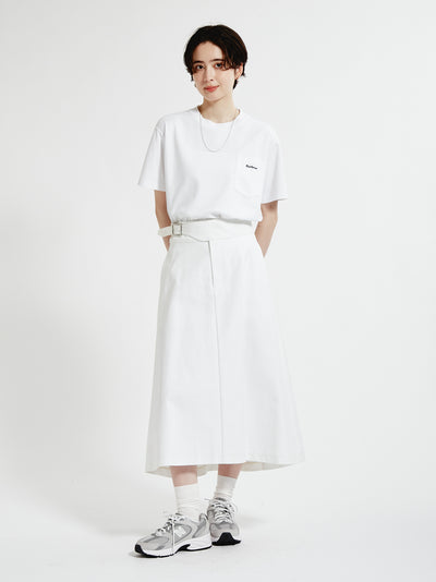 BARBOUR / 胸口刺繡口袋羅馬布 短袖T恤（日本限定/女裝）