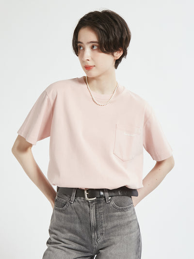 BARBOUR / 胸口刺繡口袋羅馬布 短袖T恤（日本限定/女裝）