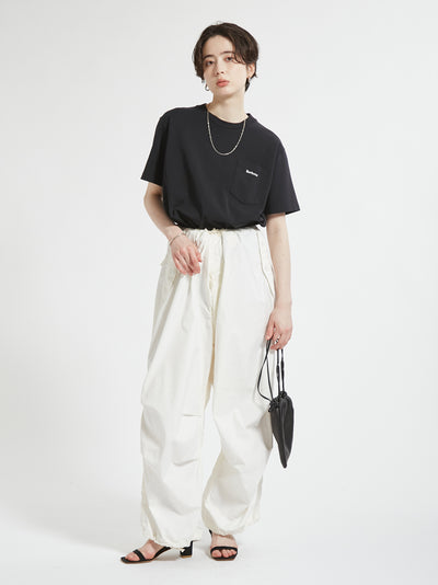 BARBOUR / 胸口刺繡口袋羅馬布 短袖T恤（日本限定/女裝）