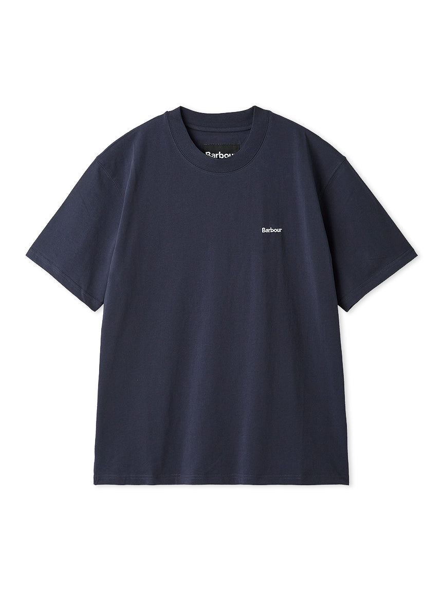 BARBOUR / 簡約刺繡標誌短袖T恤（日本限定）