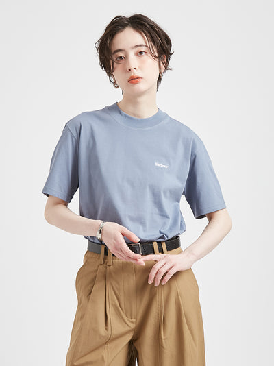 BARBOUR / 簡約刺繡標誌短袖T恤（日本限定）