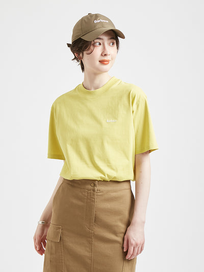BARBOUR / 簡約刺繡標誌短袖T恤（日本限定）