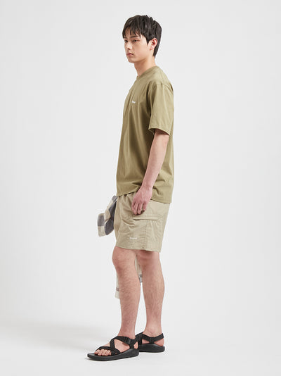 BARBOUR / 簡約刺繡標誌短袖T恤（日本限定）
