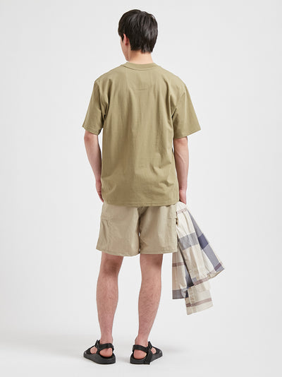 BARBOUR / 簡約刺繡標誌短袖T恤（日本限定）
