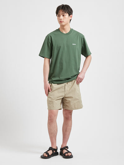 BARBOUR / 簡約刺繡標誌短袖T恤（日本限定）