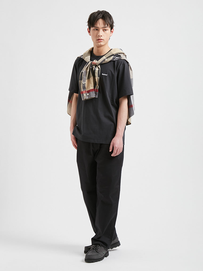 BARBOUR / 簡約刺繡標誌短袖T恤（日本限定）