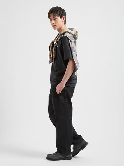 BARBOUR / 簡約刺繡標誌短袖T恤（日本限定）