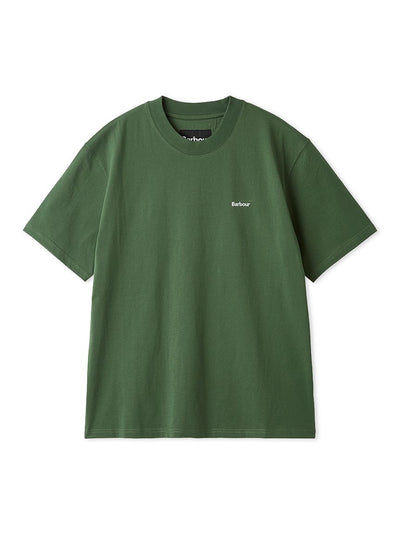 BARBOUR / 簡約刺繡標誌短袖T恤（日本限定）