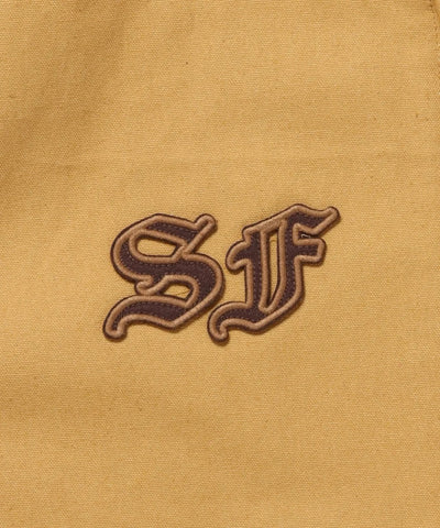 BEN DAVIS / 復古刺繡羅紋袖口 帆布工作外套