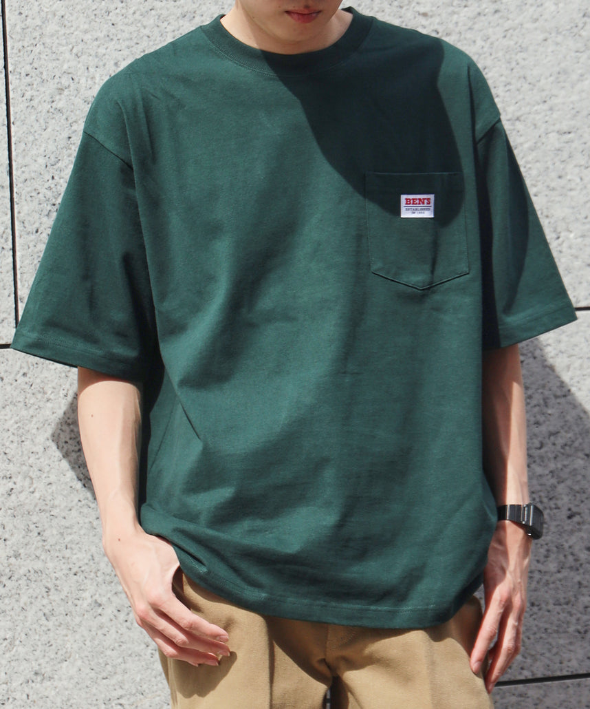 BEN DAVIS BIG POCKET TEE  / 復古小標 重磅口袋 短袖T恤