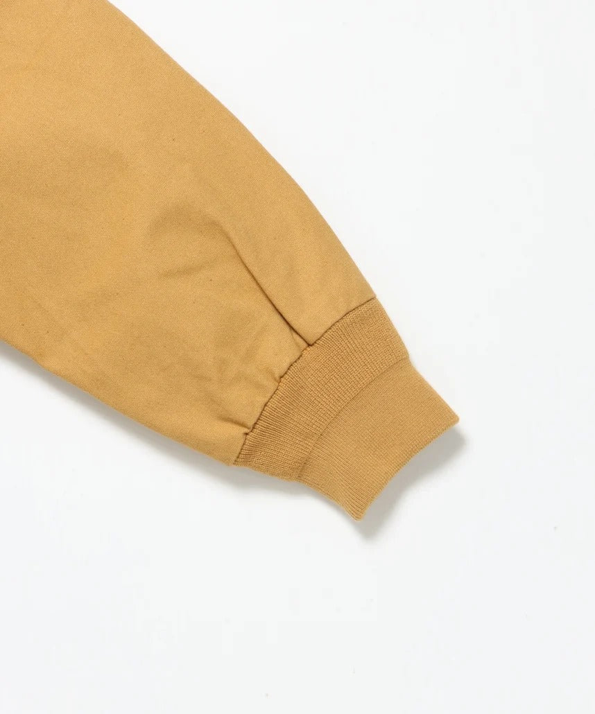 BEN DAVIS / 復古刺繡羅紋袖口 帆布工作外套