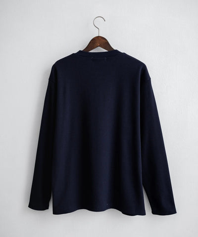 U.S. POLO ASSN. / 刺繡格紋 亨利領長袖T恤（日本聯名限定）