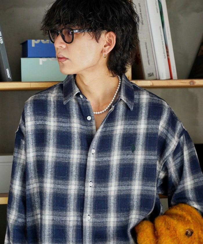 U.S. POLO ASSN. / 柔絨格紋襯衫