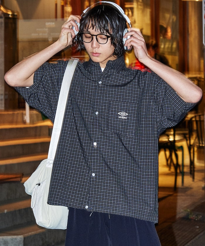 UMBRO / 別注 刺繡格紋襯衫