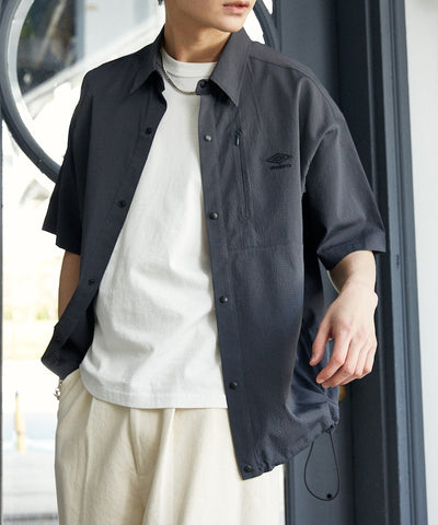 UMBRO / 刺繡標誌 短袖襯衫