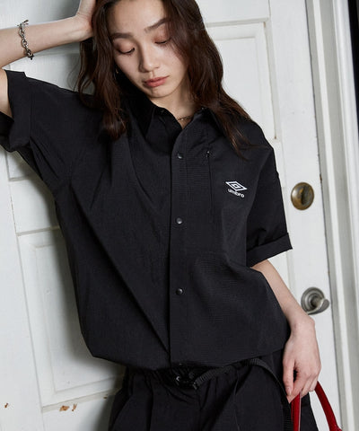 UMBRO / 刺繡標誌 短袖襯衫