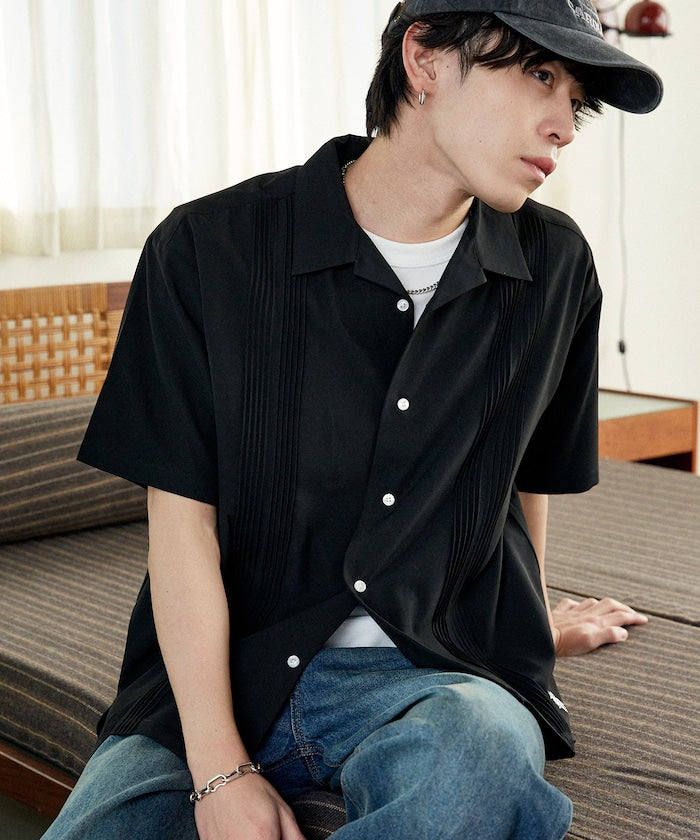 U.S. POLO ASSN. / 立體壓摺 短袖襯衫
