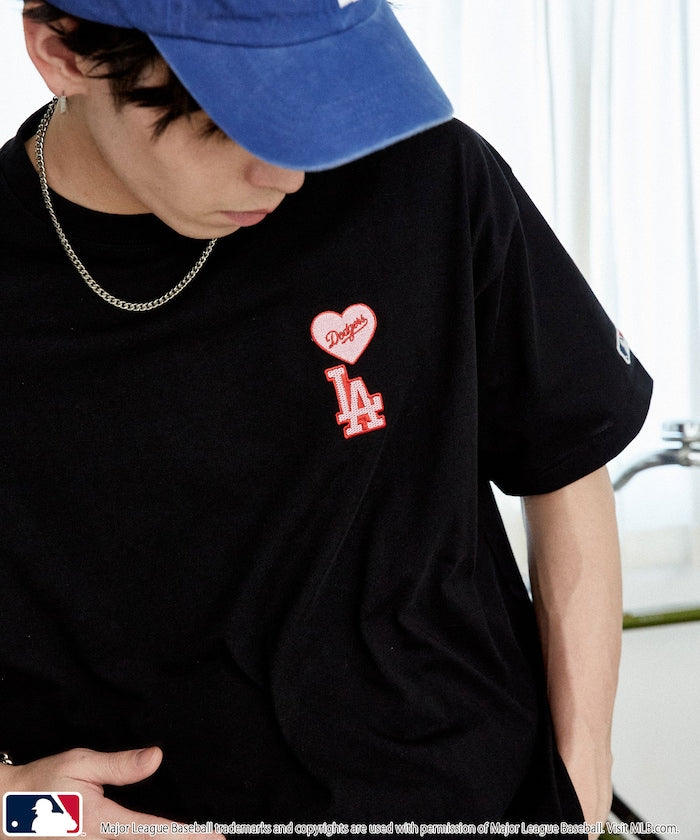 MLB x FREAK’S STORE愛心刺繡 短袖T恤