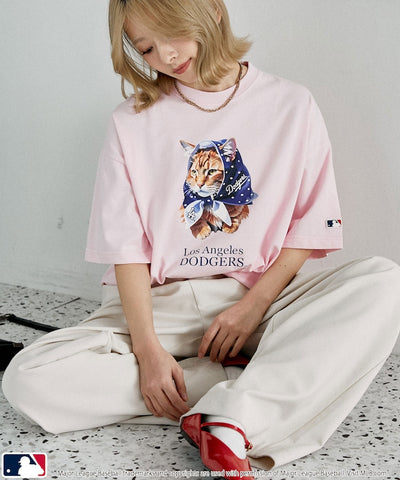 MLB x FREAK’S STORE 貓狗 短袖T恤