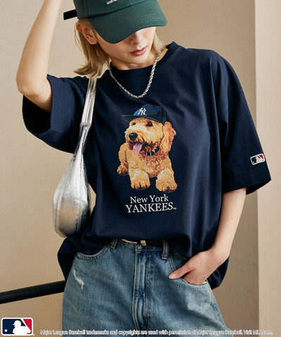 MLB x FREAK’S STORE 貓狗 短袖T恤