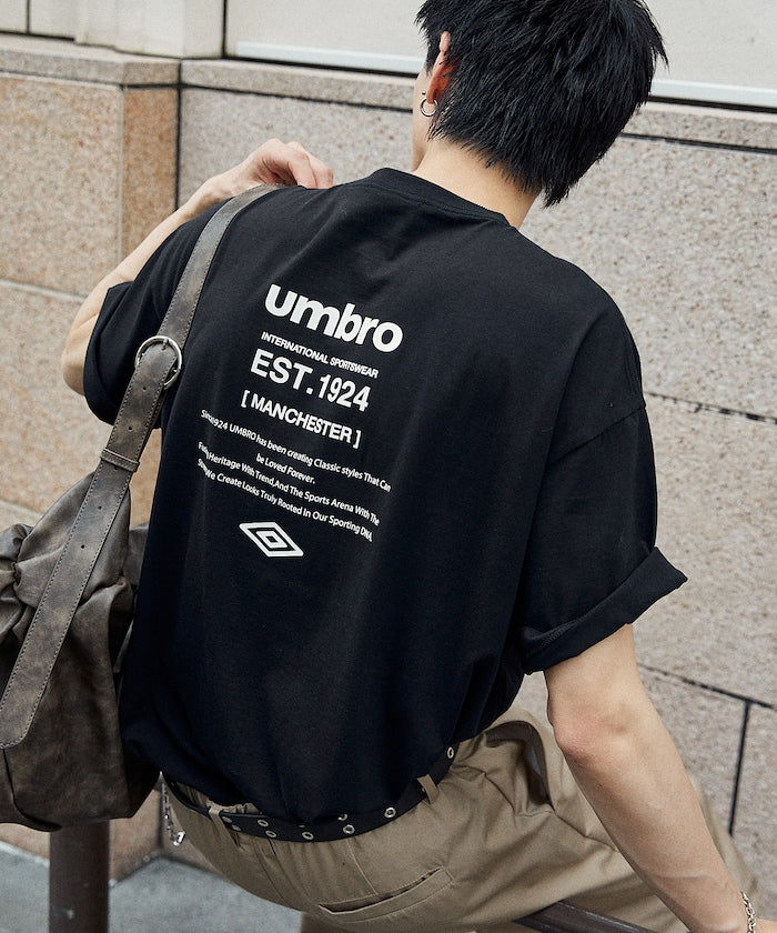 UMBRO / 別注復古標誌印花短袖T恤