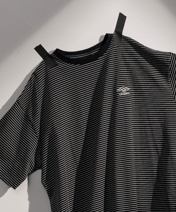 UMBRO / 別注條紋短袖T恤