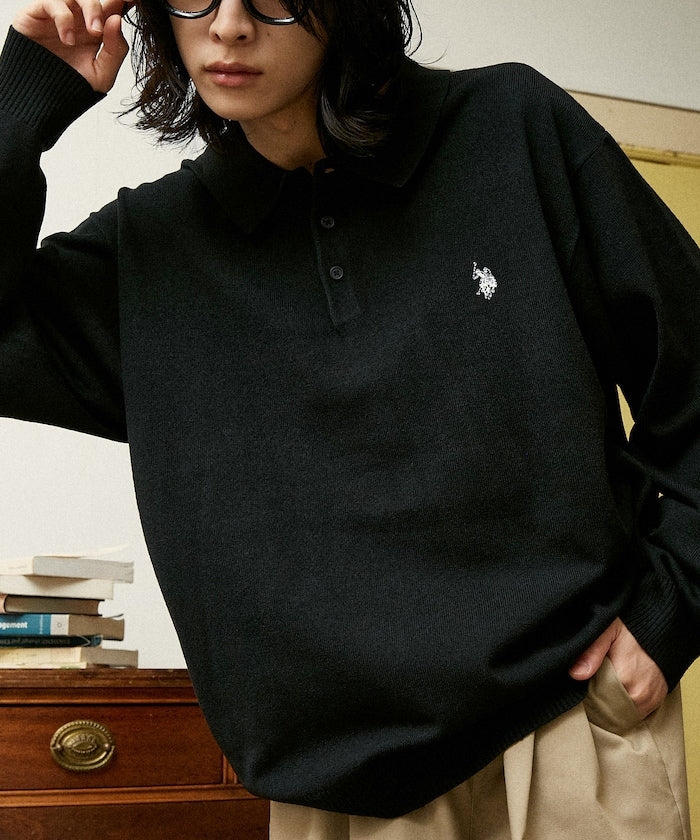 U.S. POLO ASSN. / SWEAT LIKE KNIT POLO衫