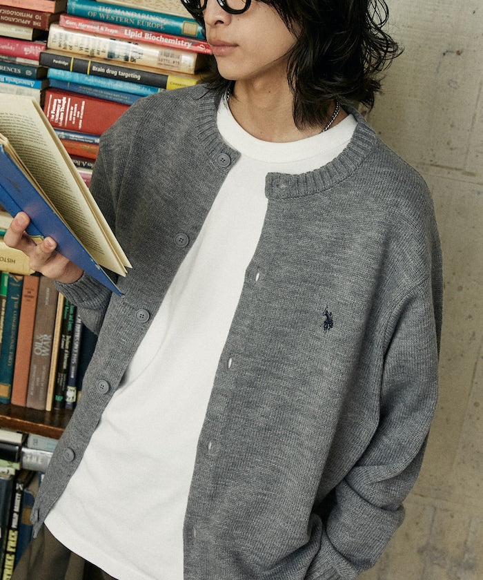 U.S. POLO ASSN. / 圓領針織開襟衫