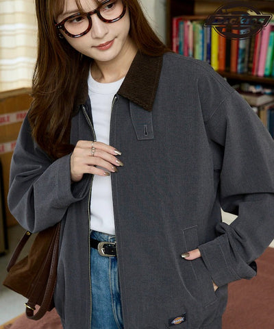 Dickies / 燈芯絨領拉鍊工作外套（日本聯名限定）