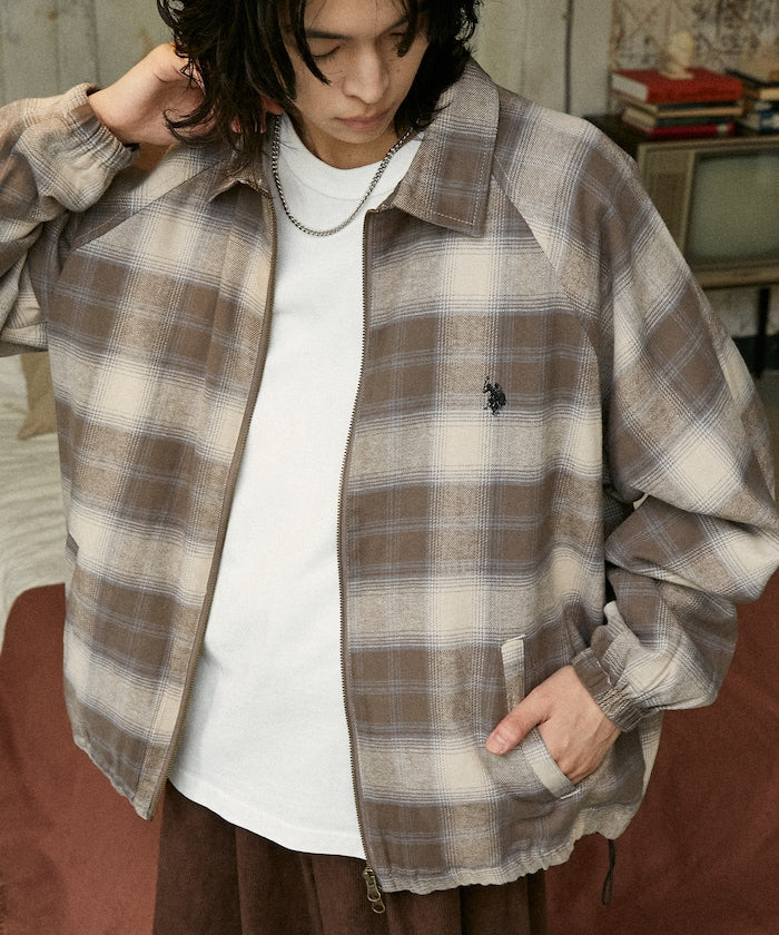U.S. POLO ASSN. / 雙向拉鍊短版立領外套
