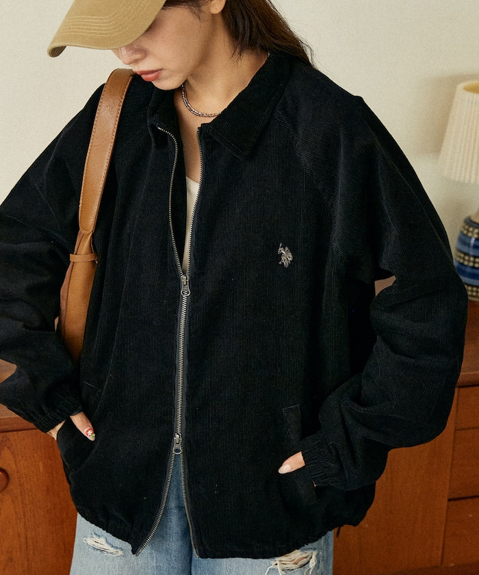 U.S. POLO ASSN. / 雙向拉鍊短版立領外套