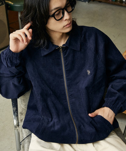 U.S. POLO ASSN. / 雙向拉鍊短版立領外套