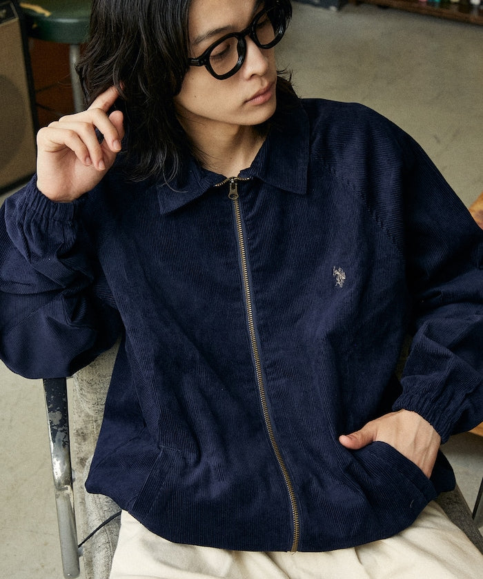 U.S. POLO ASSN. / 雙向拉鍊短版立領外套