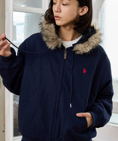 U.S. POLO ASSN. × PUBLUX / 可拆帽 斜紋工裝外套（日本聯名限定）
