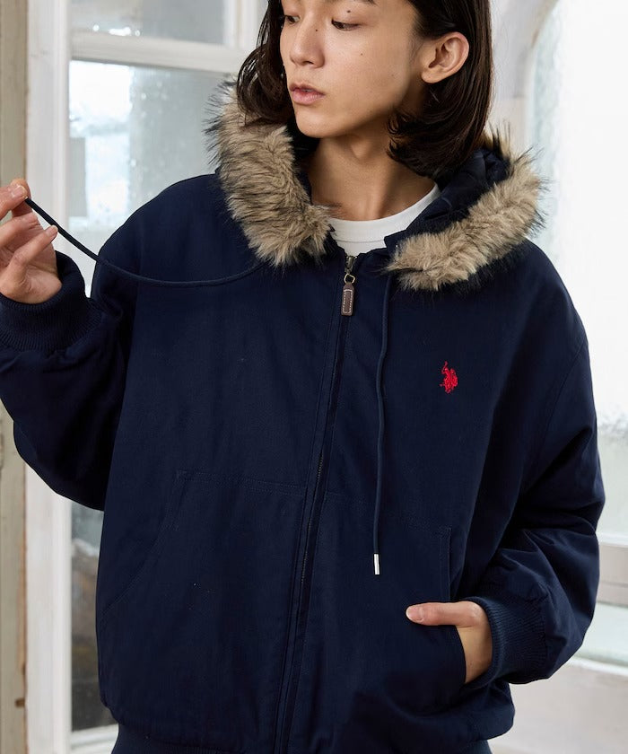 U.S. POLO ASSN. × PUBLUX / 可拆帽 斜紋工裝外套（日本聯名限定）