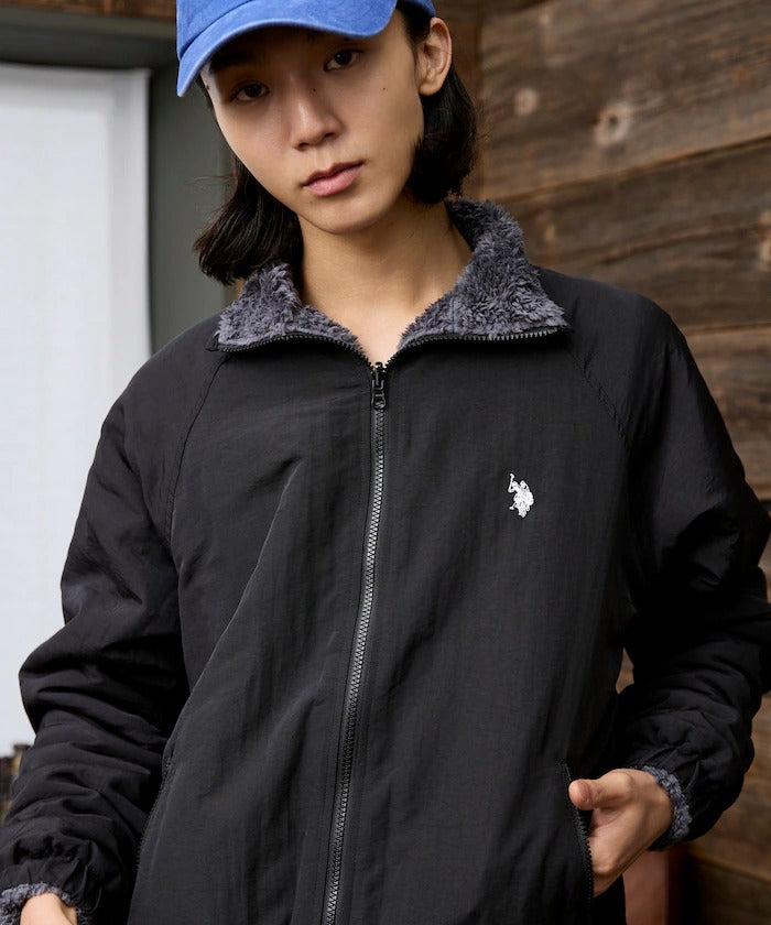 U.S. POLO ASSN. × PUBLUX / 2WAY尼龍刷毛雙面穿外套（日本聯名限定）