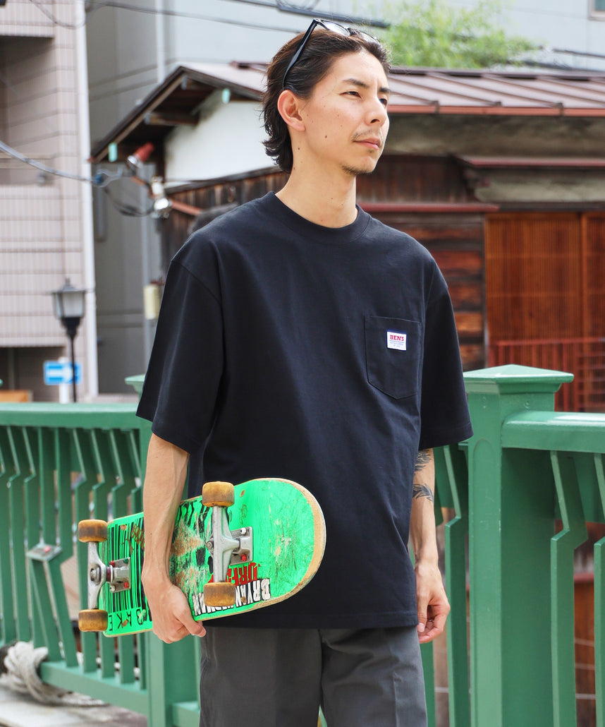 BEN DAVIS BIG POCKET TEE  / 復古小標 重磅口袋 短袖T恤