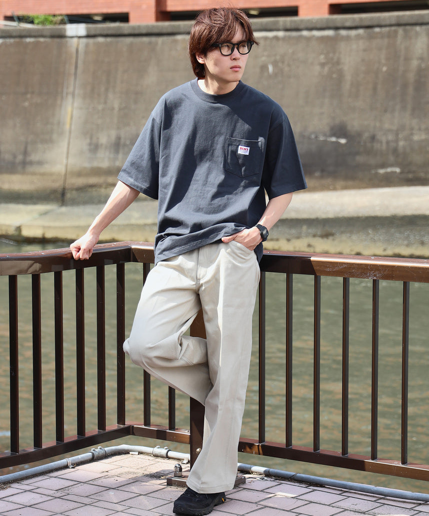 BEN DAVIS BIG POCKET TEE  / 復古小標 重磅口袋 短袖T恤