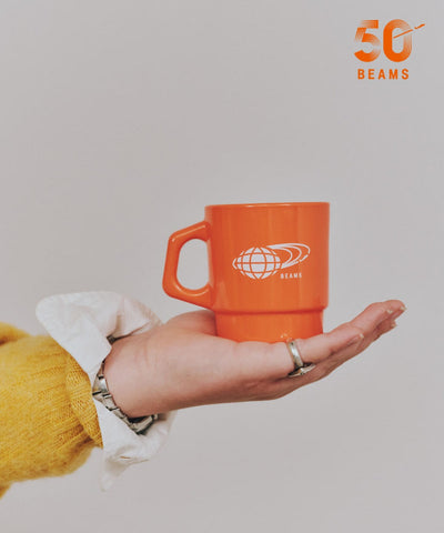 Fire-King × BEAMS / ADVERTISING MUG / 50 週年馬克杯