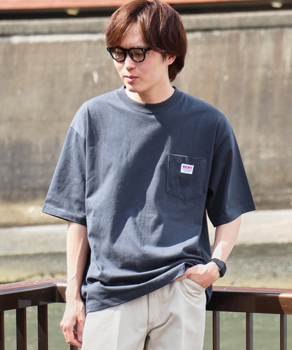 BEN DAVIS BIG POCKET TEE  / 復古小標 重磅口袋 短袖T恤