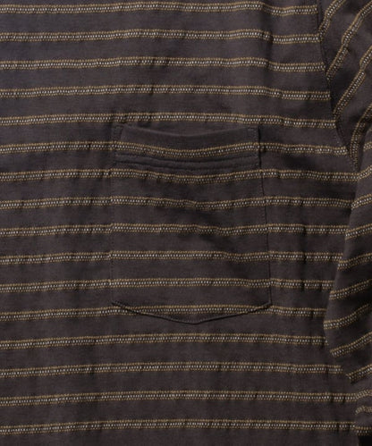 BEAMS PLUS / 立體織紋長袖口袋T恤