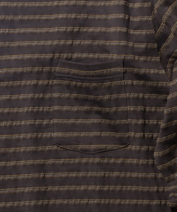 BEAMS PLUS / 立體織紋長袖口袋T恤