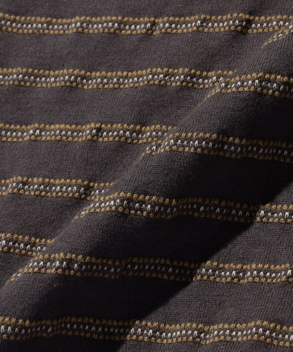 BEAMS PLUS / 立體織紋長袖口袋T恤