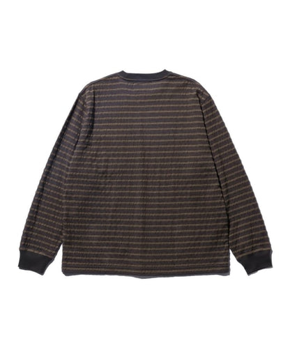 BEAMS PLUS / 立體織紋長袖口袋T恤