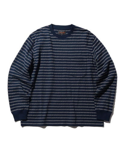 BEAMS PLUS / 立體織紋長袖口袋T恤